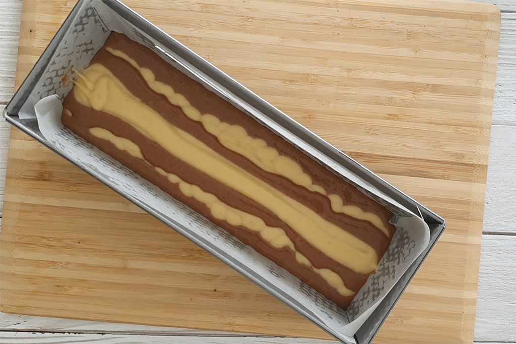 cake marbre pochage de preparatio