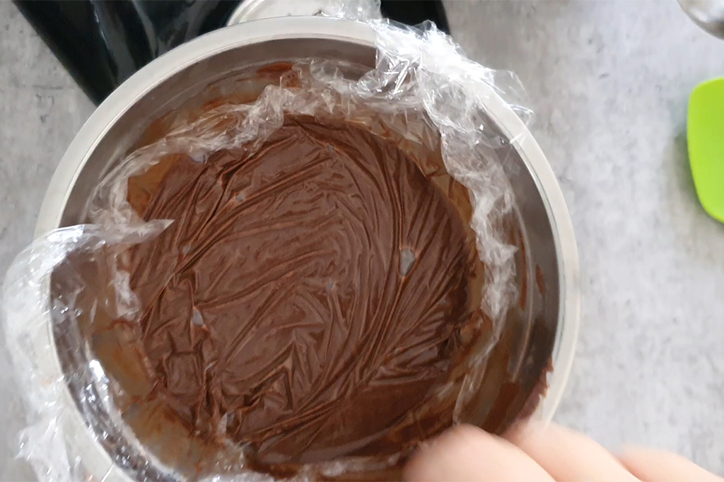 filmer ganache au nutella