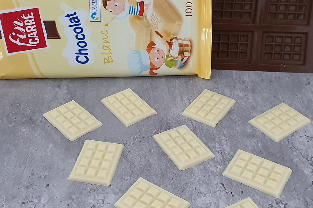 Mini tablettes de chocolat pour décorer vos gâteaux