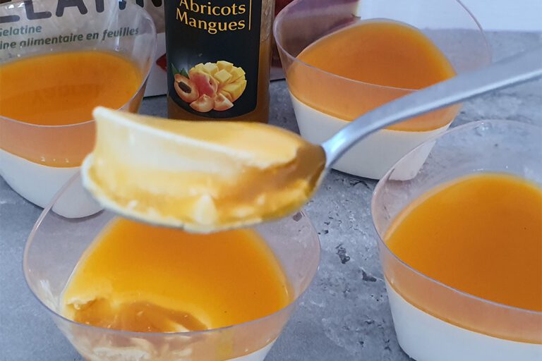 panna cotta mangue abricot