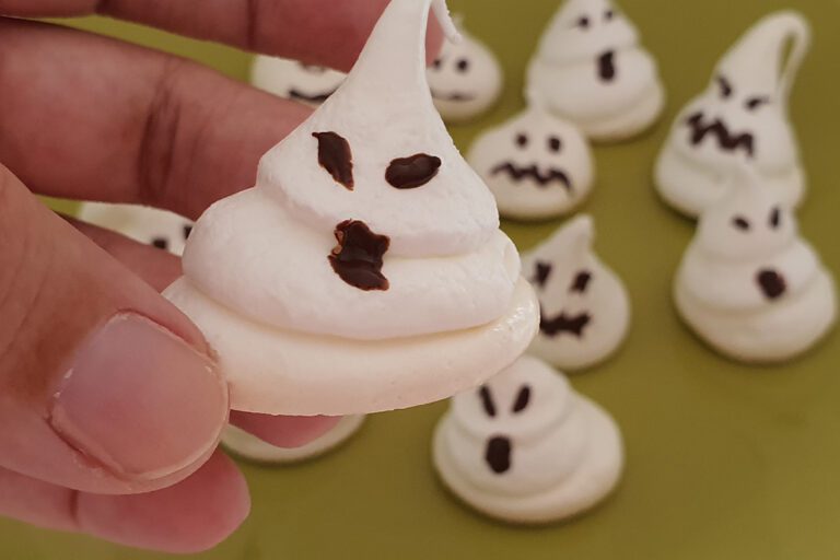 meringues fantomes halloween