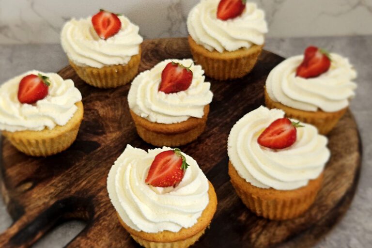 cupcakes a la fraise