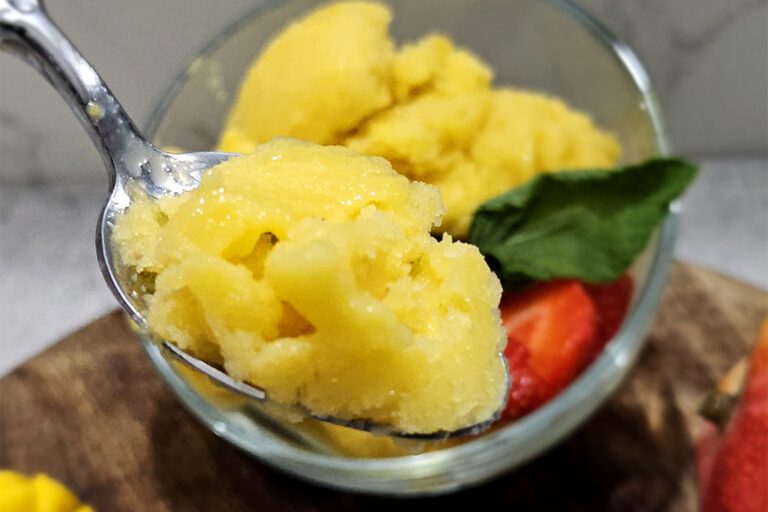 sorbet a la mangue