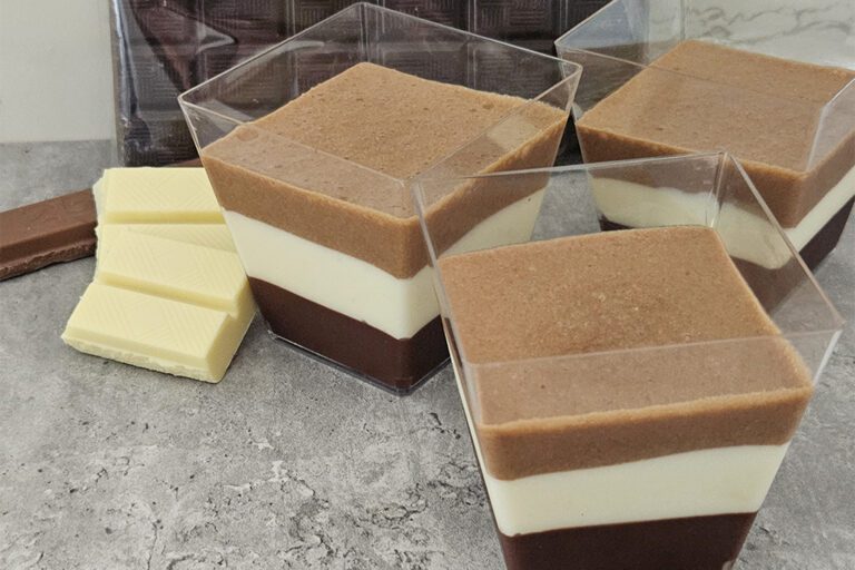 verrines aux 3 chocolats