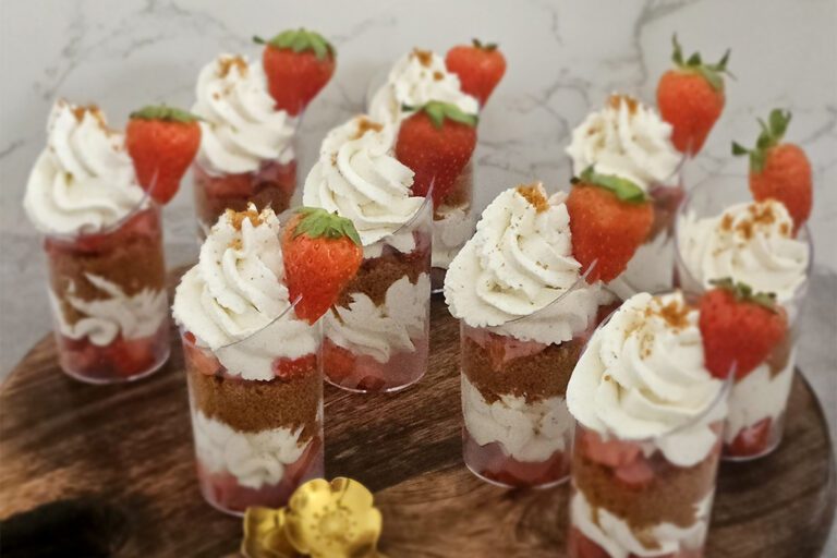verrines fraises speculoos