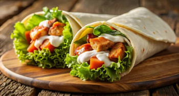 Wrap ranch poulet façon McDo avec aiguillettes de poulet croustillantes, cheddar et sauce ranch