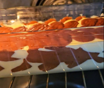 cake marbre a vagues