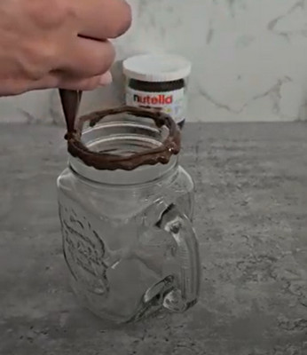 Milkshake Nutella au brownie et glace vanille