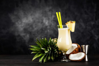 Piña colada sans alcool à l'ananas et à la noix de coco