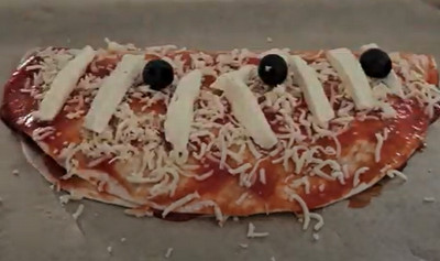 Parts de pizza wrap kebab