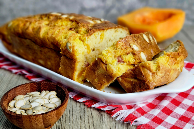 Cake a la courge comte et aux lardons