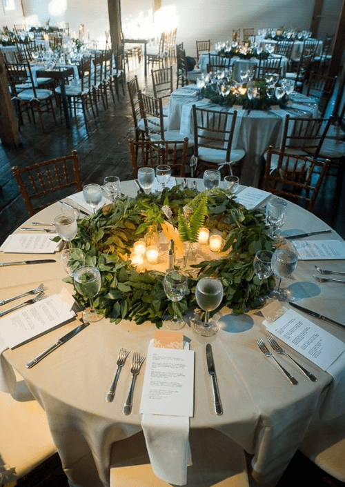 Centre de table de Noel pour tables rondes 1