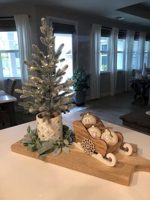 Decoration creative avec une planche a decouper