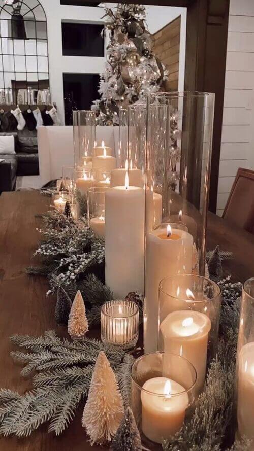 Decoration de table de Noel elegante
