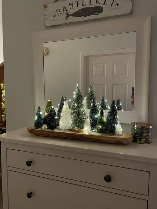 Mini centres de table en foret