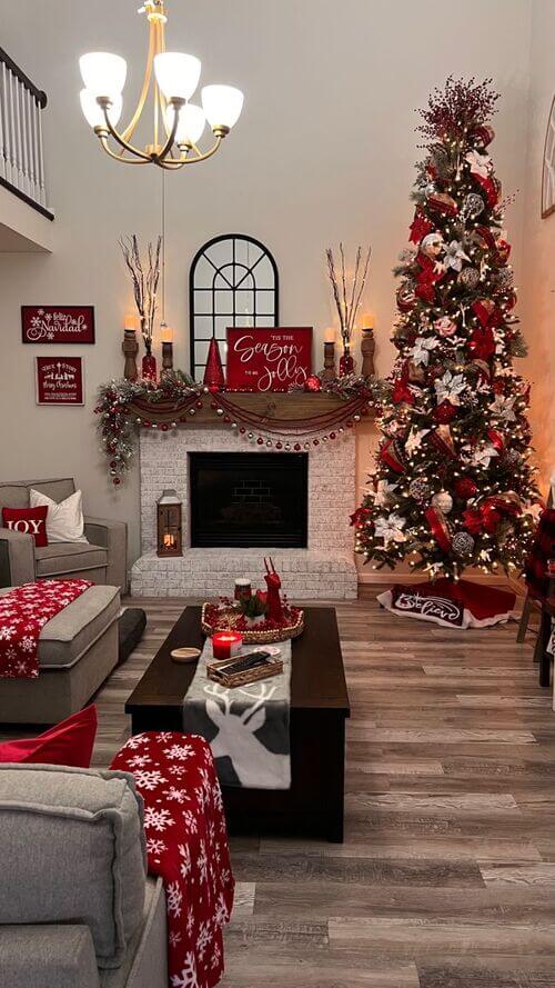 décoration de salon pour Noel