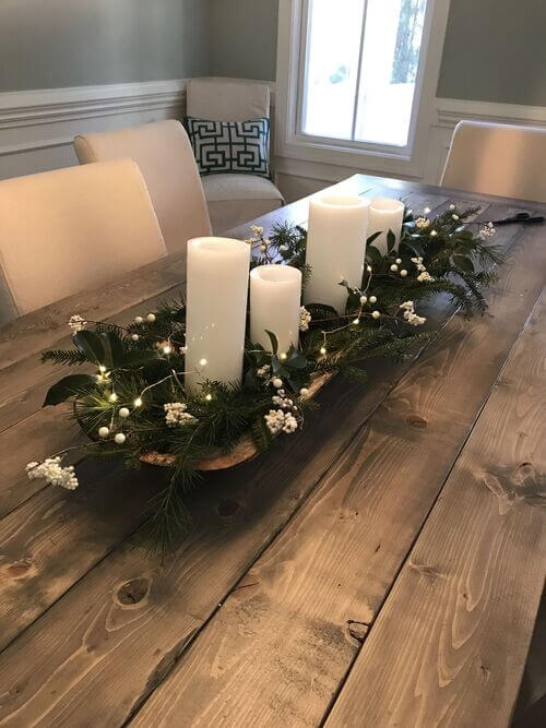 centre de table pour pate en bois