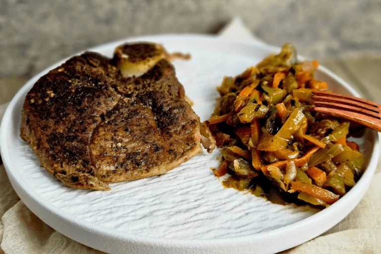 jarret de veau et poelee de legumes 1