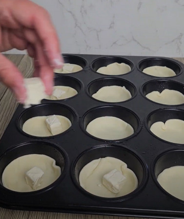 mini quiches saumon kiri