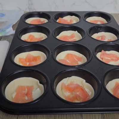 mini quiches saumon kiri 3