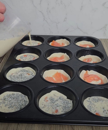 mini quiches saumon kiri 4