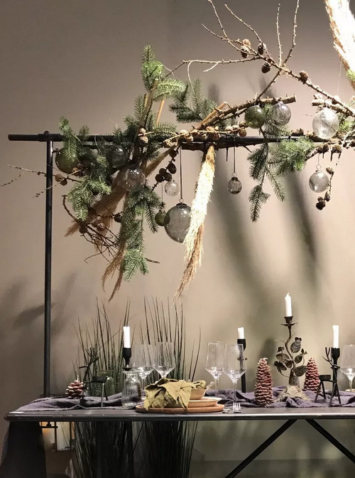 Table rustique de noel