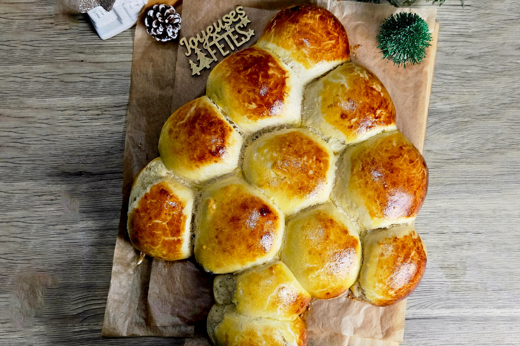 Brioche au chocolat sapin