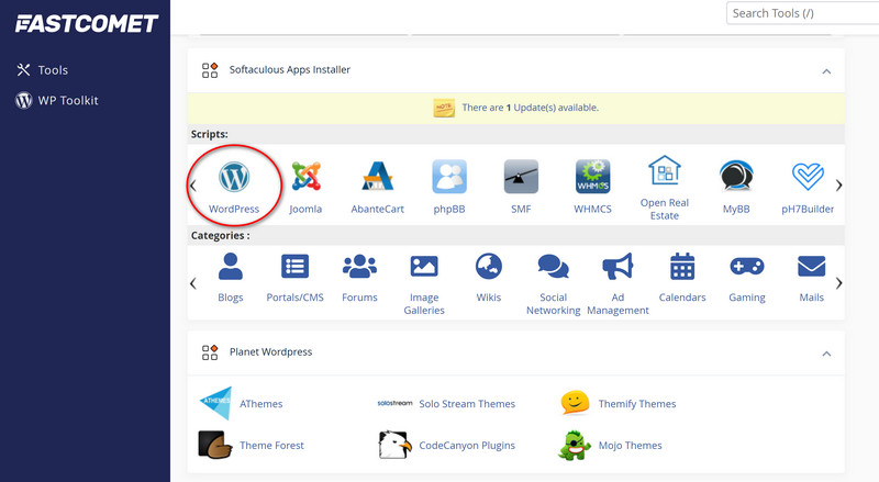 installer wordpress