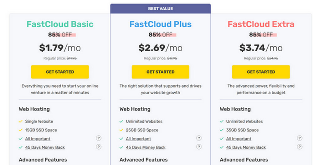 offre hebergement web fastcomet