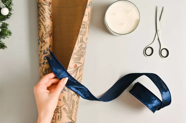 DIy emballage cadeau bougie