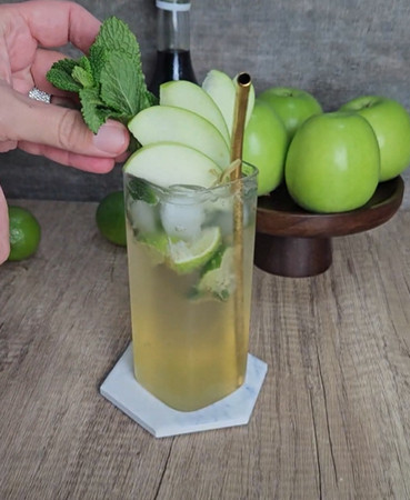 cocktail virgin mojito a la pomme 3