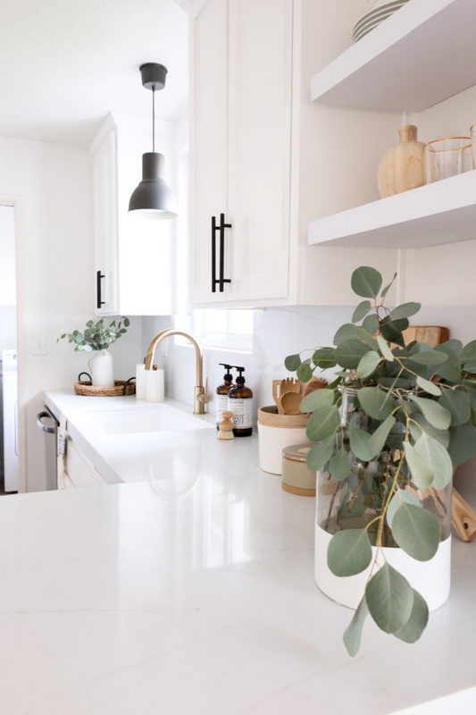 decorer un plan de travail de cuisine