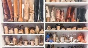 Organisateur De Bottes En Métal - Support Réglable Pour 4 Ou 6 Paires, Gain De Place - 12