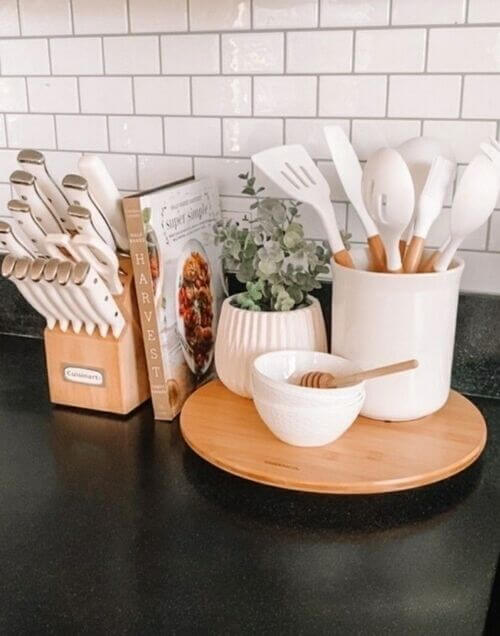 ustensiles en bois cuisine