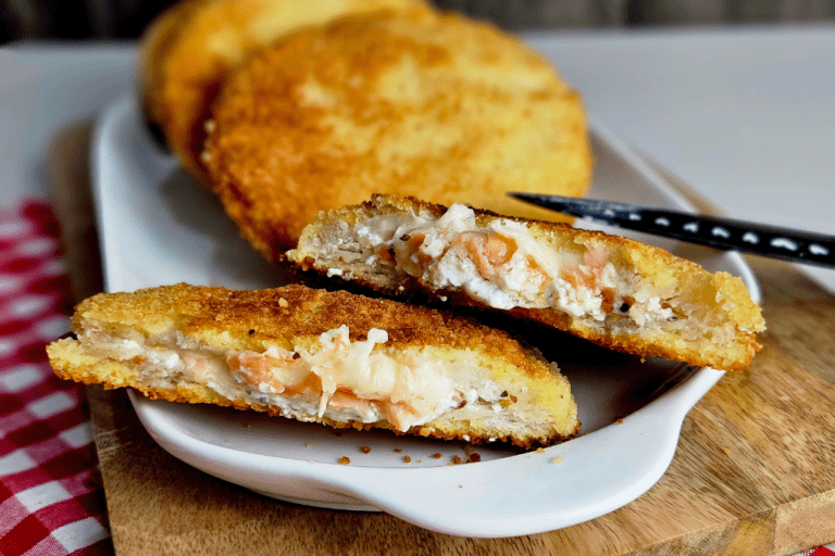 croque pane saumon boursin