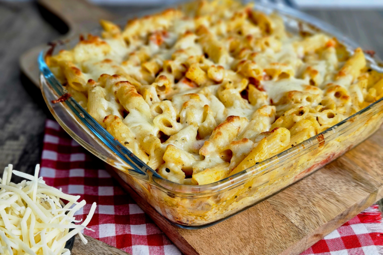Gratin de penne boursin tomates cerises