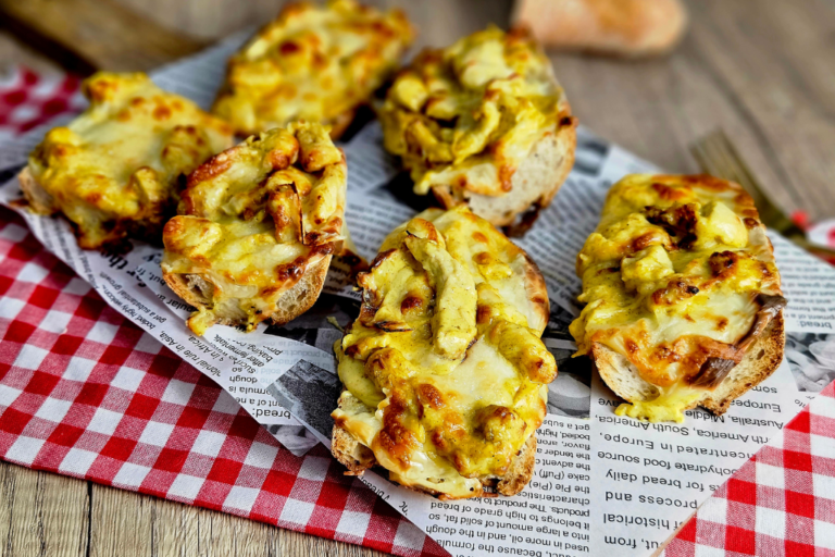 pains gratines au poulet curry
