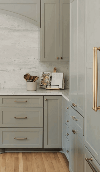 placards de cuisine vert sauge