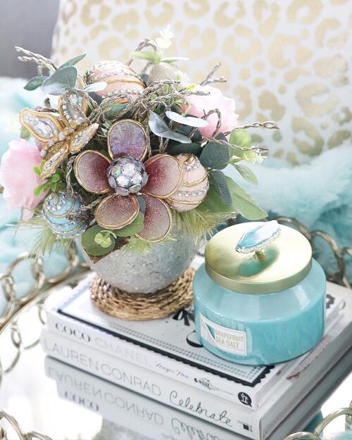 plateau decoratif elegant paques