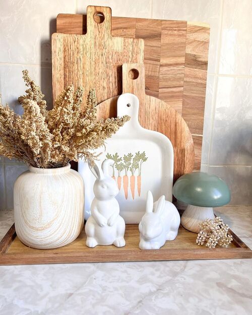 plateau en bois paques