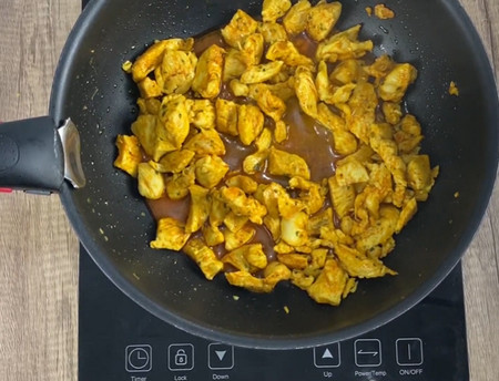 spaghetti poulet champignons