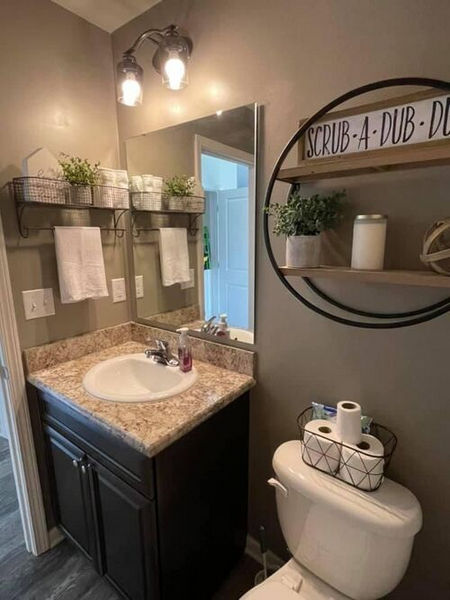 decoration au dessus des toilettes 10