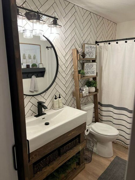 decoration au dessus des toilettes 18