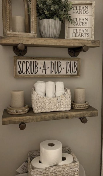 decoration au dessus des toilettes 25