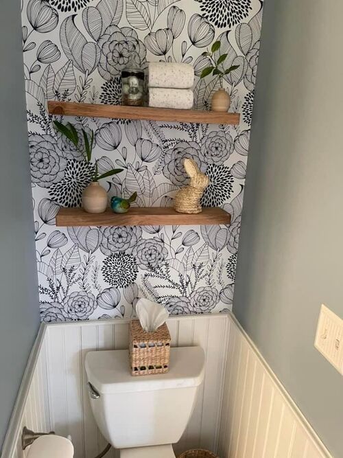 decoration au dessus des toilettes 5