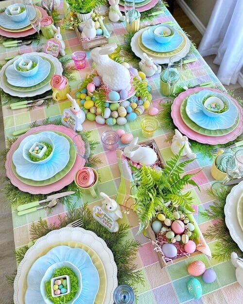 decoration de paques pastel