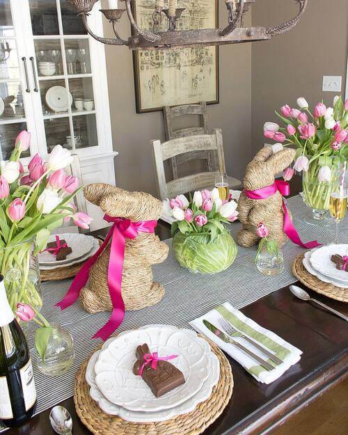 decoration de table paques