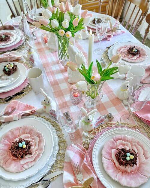 centres de table de pâques