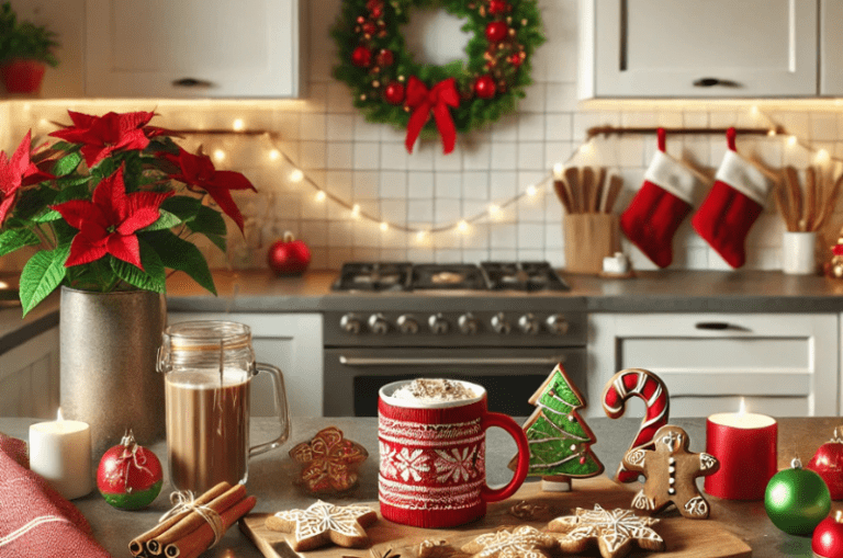 23 idees de decoration de cuisine pour Noel a essayer cette annee