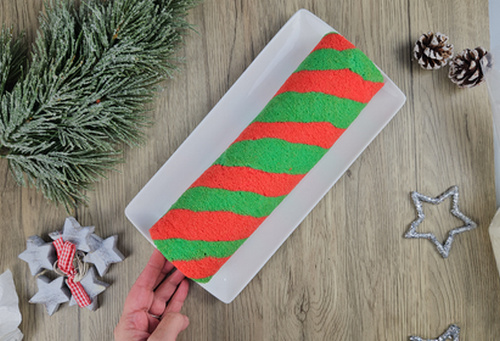 buche de noel rouge et verte